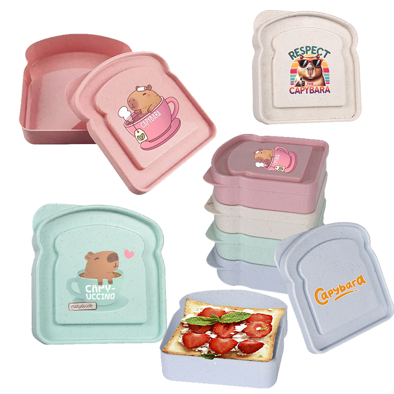 Food Snacks Box - Капибара, сэндвич, футляр для хранения еды,