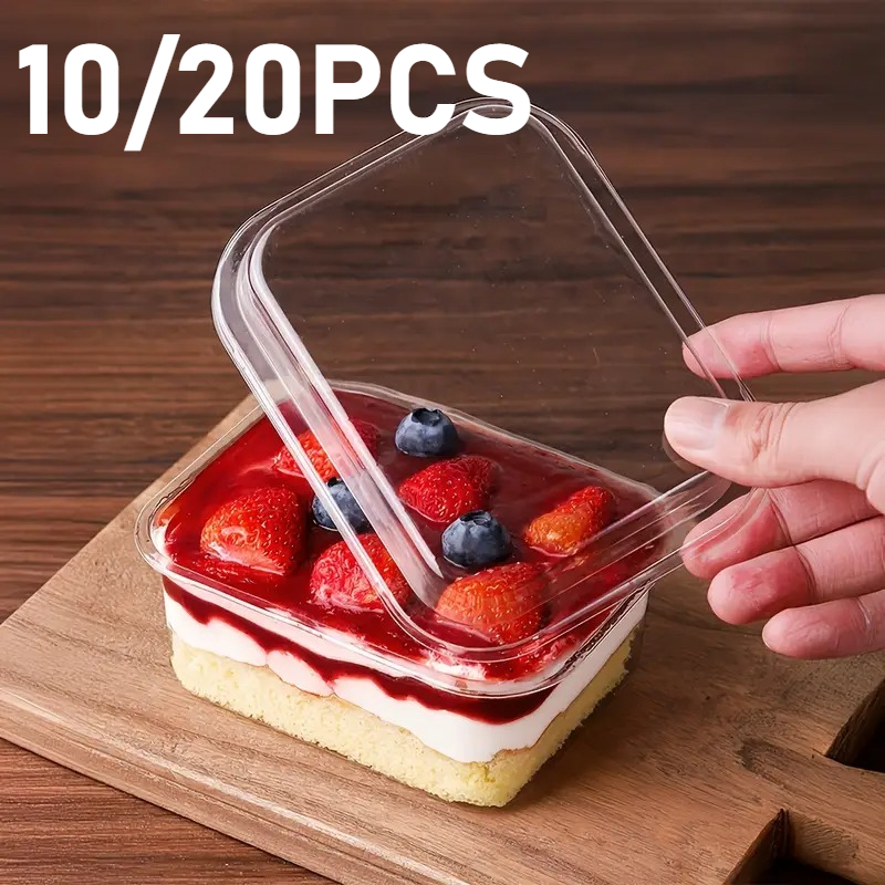 Food Snacks Box - 10/20 шт. одноразовая квадратная крышка для