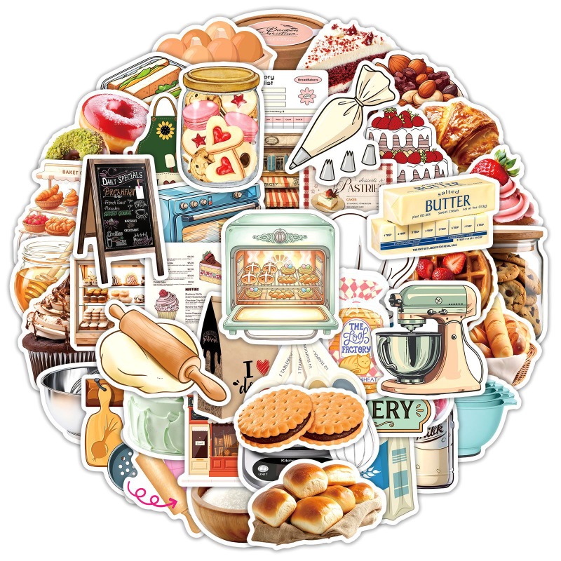 50 шт. водонепроницаемых декор – обзор и цена Food Good Snacks